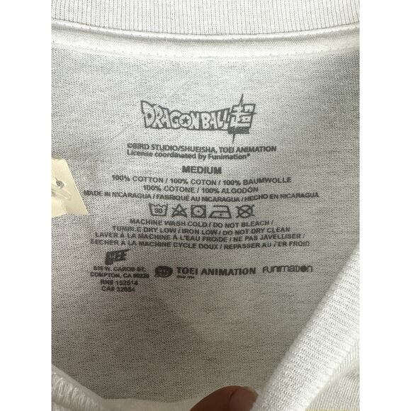 DragonBall Z x Aeropostle‎ Shirt Goku Vegeta Piccalo White Mens Medium NEW NWT - Picture 4 of 5